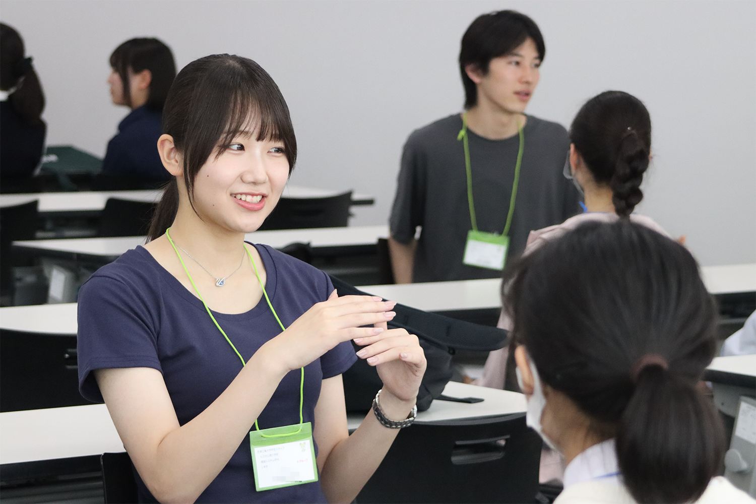 オープンキャンパス　女子高校生