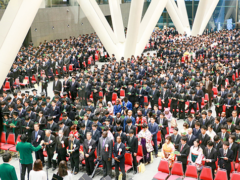 17年度 学位記授与式が挙行されました 芝浦工業大学